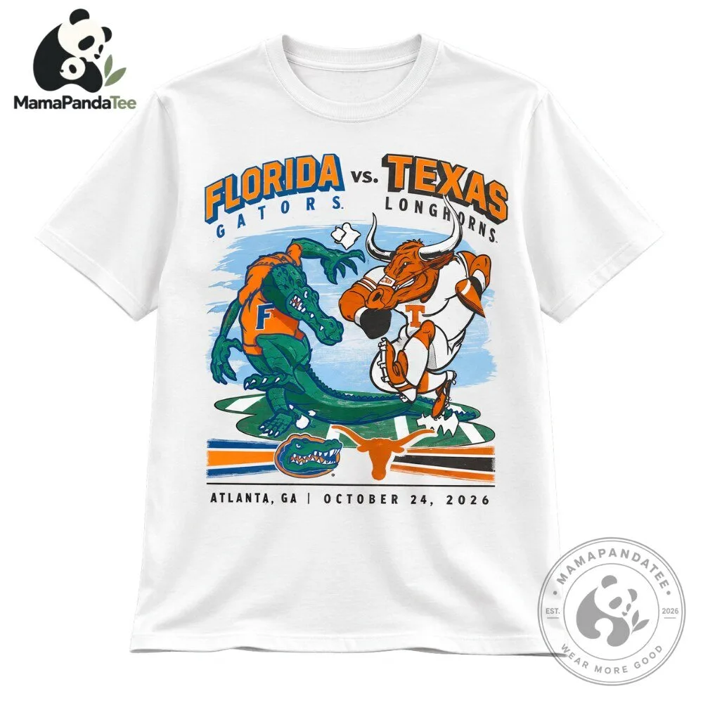 Florida Gators vs Texas Longhorns 2026 Game Shirt 6 Florida Gators vs Texas Longhorns 2026 Game Shirt