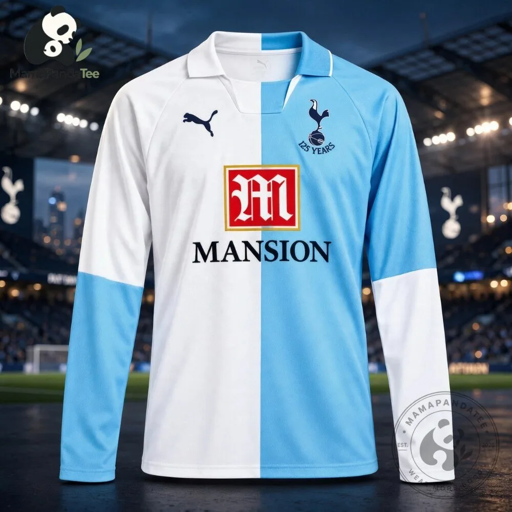 Tottenham Hotspur 2007 2008 125th Anniversary Long Sleeve Retro Shirt 6 Tottenham Hotspur 2007 2008 125th Anniversary Long Sleeve Retro Shirt