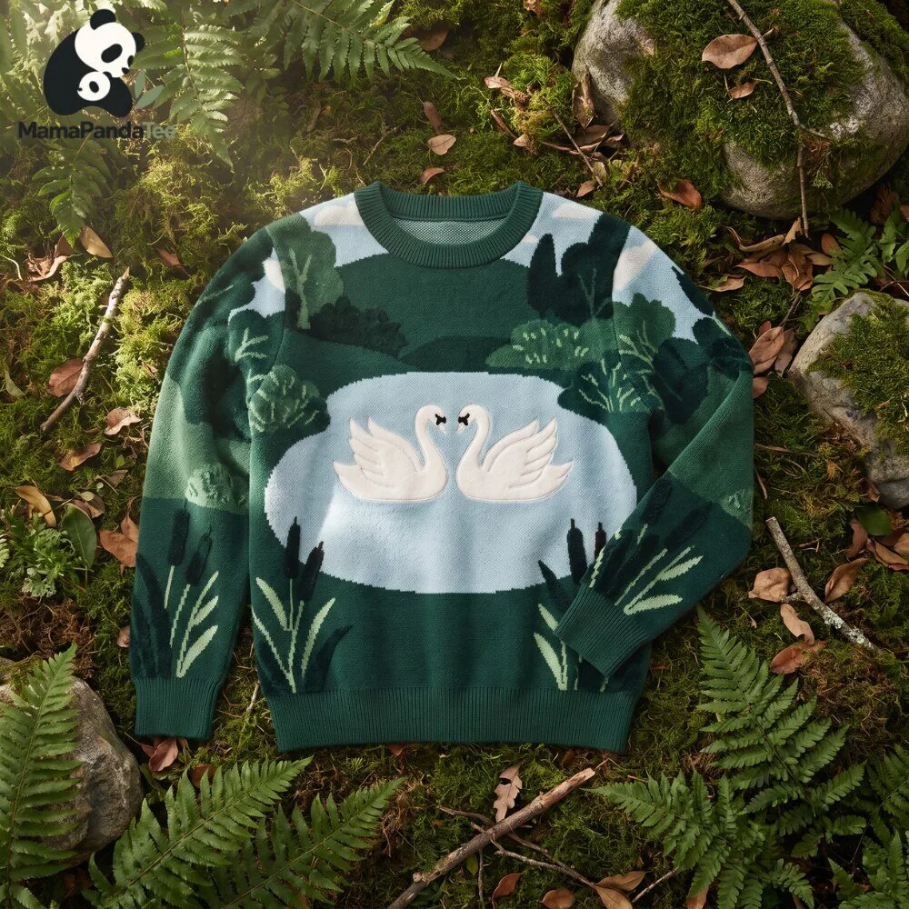 Cozy Green Swan Sweater 2026 6 Cozy Green Swan Sweater 2026