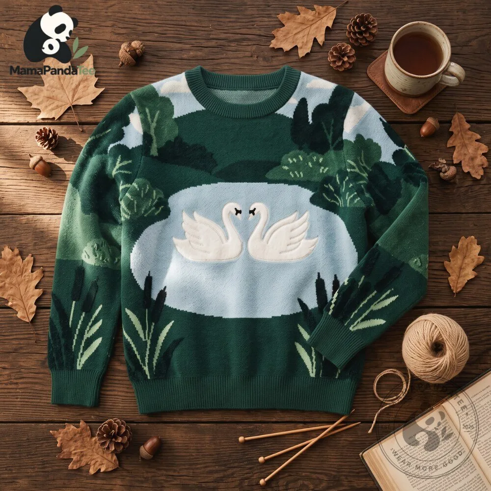 Cozy Green Swan Sweater 2026 8 Cozy Green Swan Sweater 2026