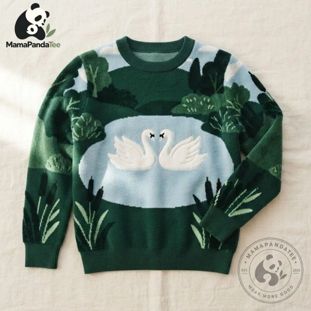 Cozy Green Swan Sweater 2026 9 Cozy Green Swan Sweater 2026