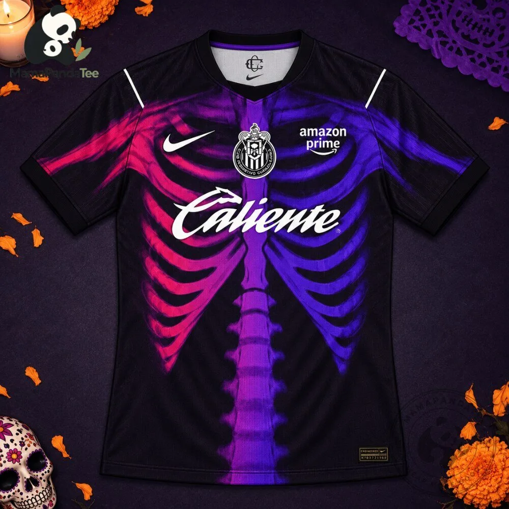 Chivas Guadalajara Día de Muertos Concept Jersey Nike Skeleton