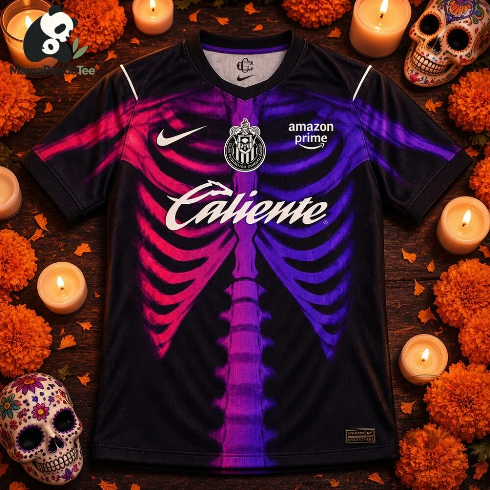 Chivas Guadalajara Día de Muertos Concept Jersey Nike Skeleton 7 Chivas Guadalajara Día de Muertos Concept Jersey Nike Skeleton