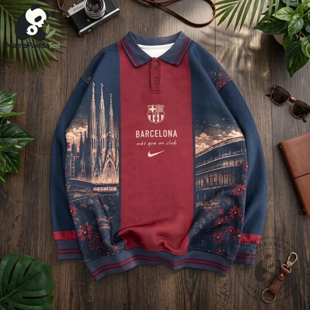 FC Barcelona Heritage Concept Polo Sweatshirt 2026 Edition
