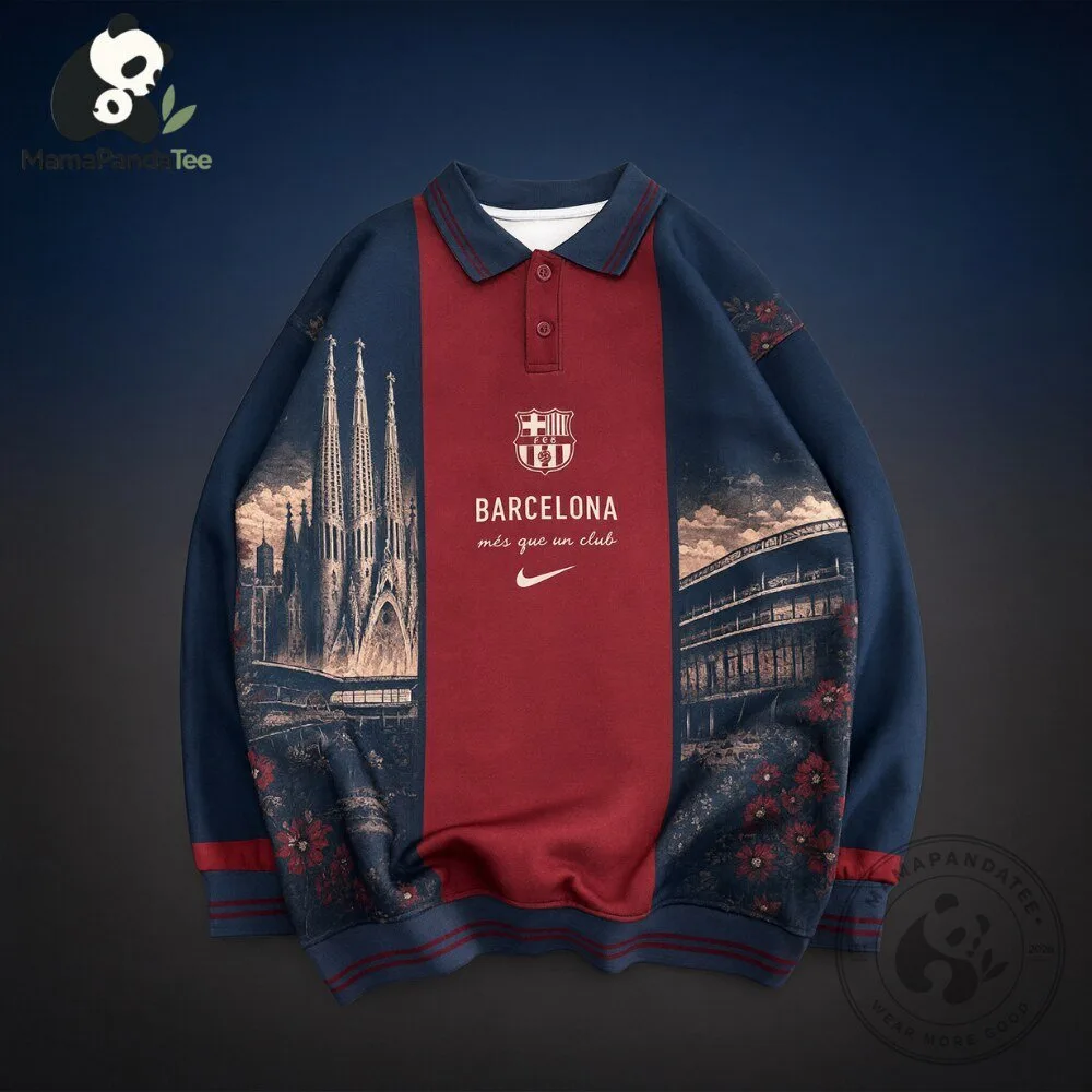 FC Barcelona Heritage Concept Polo Sweatshirt 2026 Edition 6 FC Barcelona Heritage Concept Polo Sweatshirt 2026 Edition