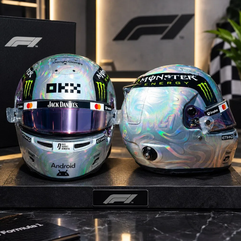 Lando Norris 2026 US GP Mini Chrome Helmet