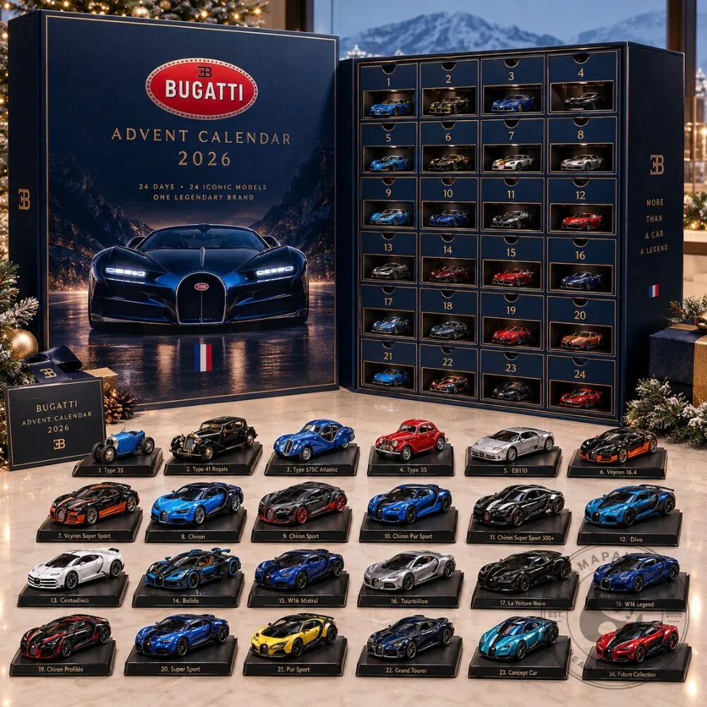 Bugatti Advent Calendar 2026 Cars Collection