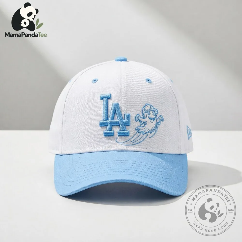 New Era LA Dodgers Chrome Ghost 9FORTY A Frame Snapback Hat 6 New Era LA Dodgers Chrome Ghost 9FORTY A Frame Snapback Hat