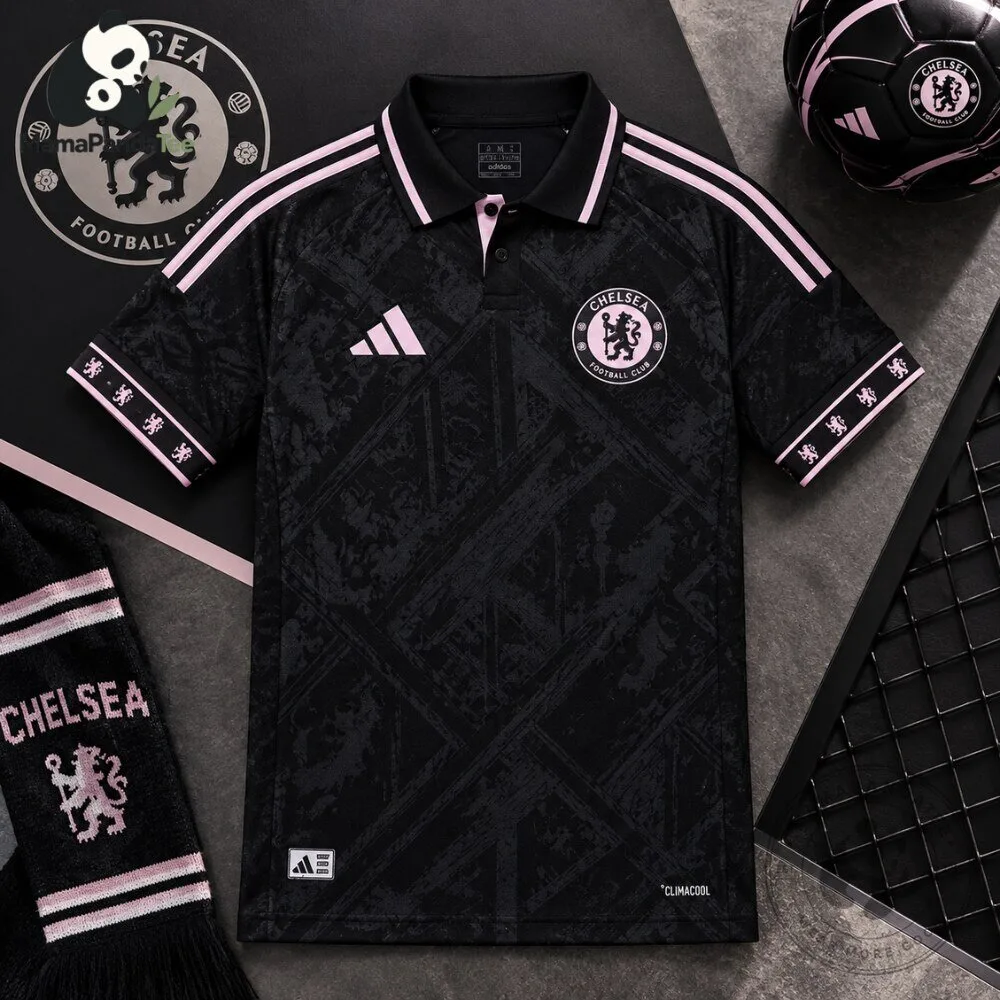 Chelsea Black Pink Adidas Polo Concept Jersey 2026