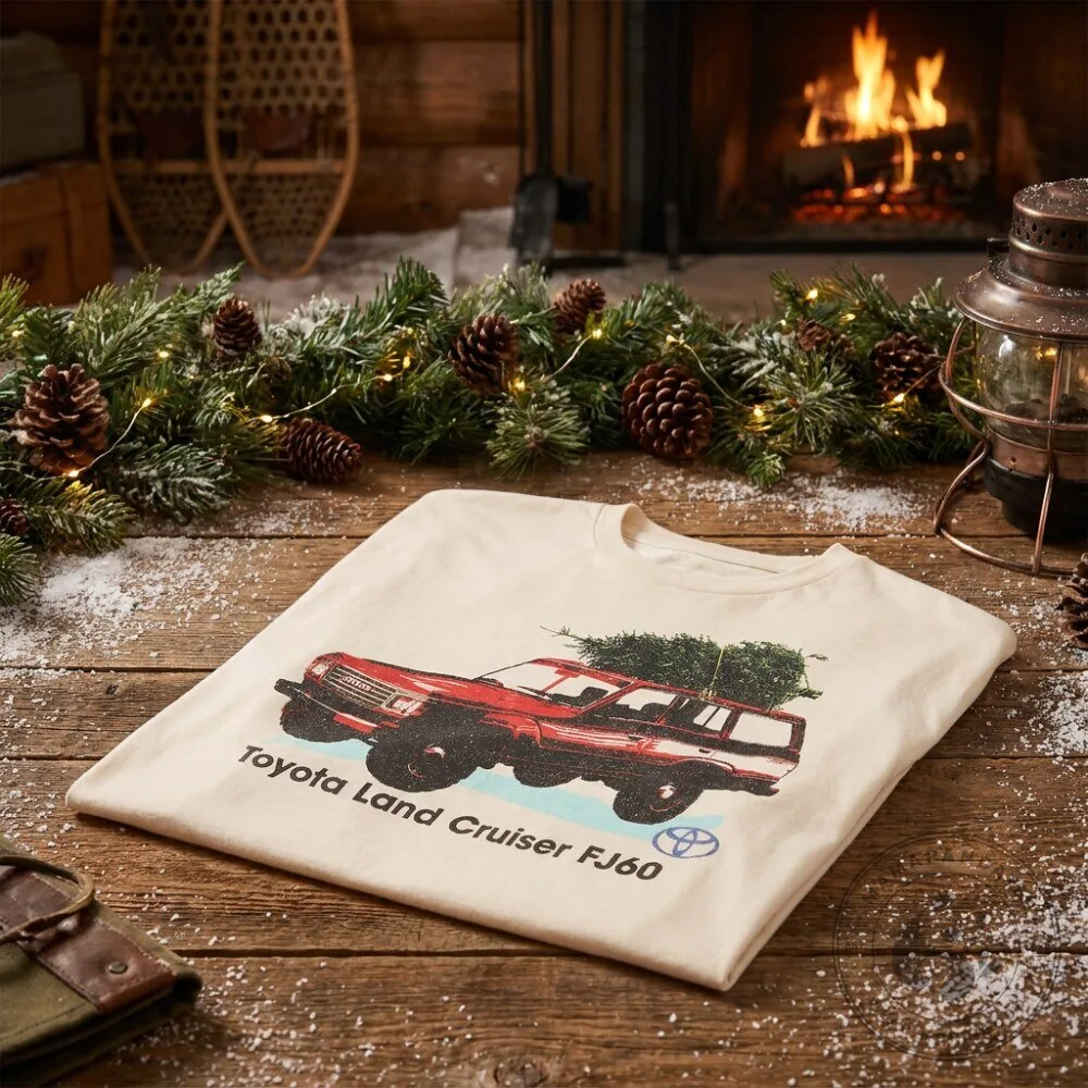 Retro Toyota Land Cruiser FJ60 Christmas T Shirt 7 Retro Toyota Land Cruiser FJ60 Christmas T Shirt